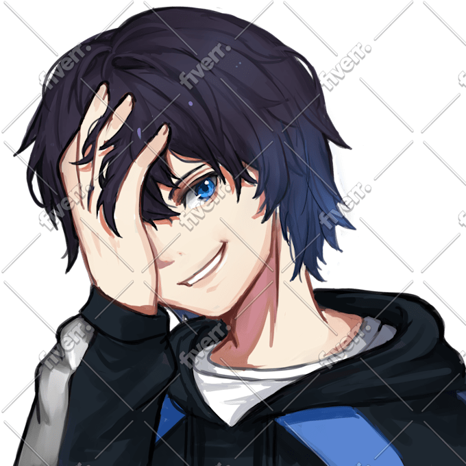 Draw Anime Style Illustration For Social Media Twitch Youtube Etc By Yo Roppa Fiverr
