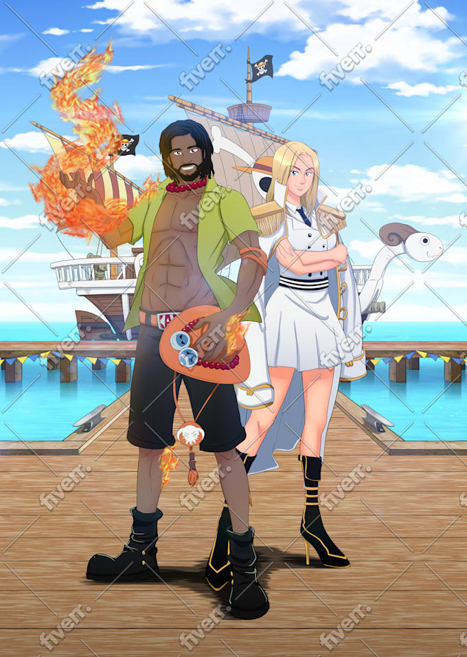 Draw You In One Piece Anime Style Plus Wanted Poster By Inka Iskandar Fiverr