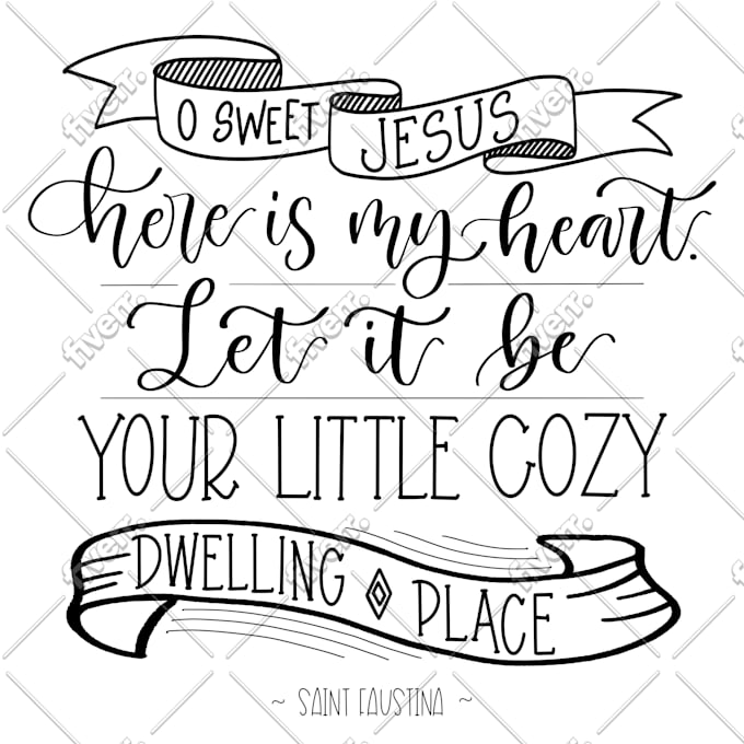 Hand letter or calligraphy kjv bible verses for you by ...