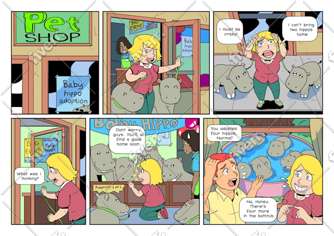 Make Comic Strip From Your Story By Donatdoni