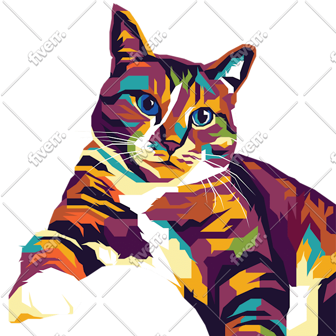 Draw Your Pet Or Any Animals Into Beautiful Pop Art Wpap By Ilhandeviska