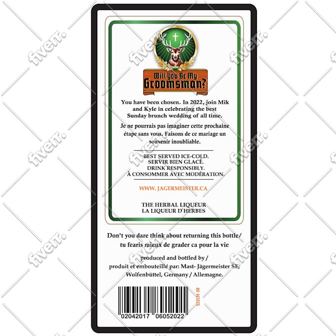 Do whiskey label design for beer, wine, can, vodka with logo ...