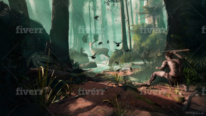 Create Environment Character And Prop Concept Art By Hunter Vii