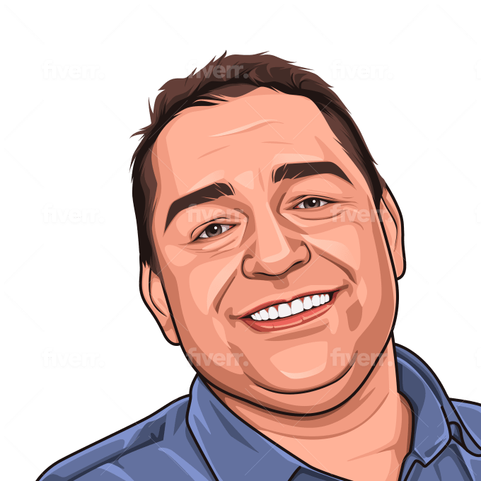 Draw Amazing Vector Cartoon Portrait From Your Photo By Ali Lancer
