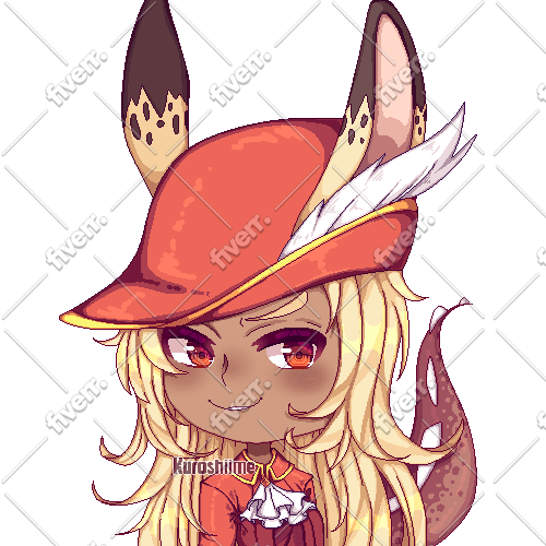 Make A Cute Pixel Anime Icon Drawin By Kuroshiime