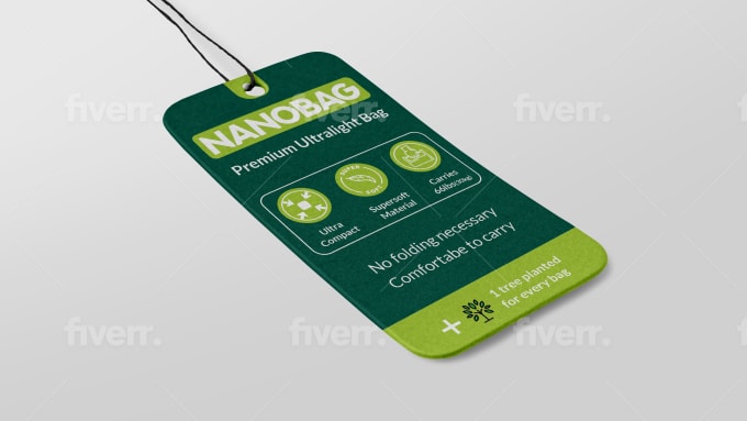 do clothing hang tag and label design within 5 hours