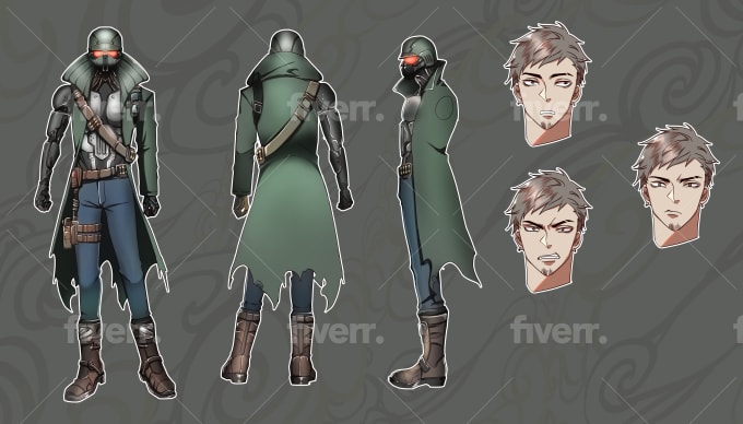 Make anime character design sheet - Image 4