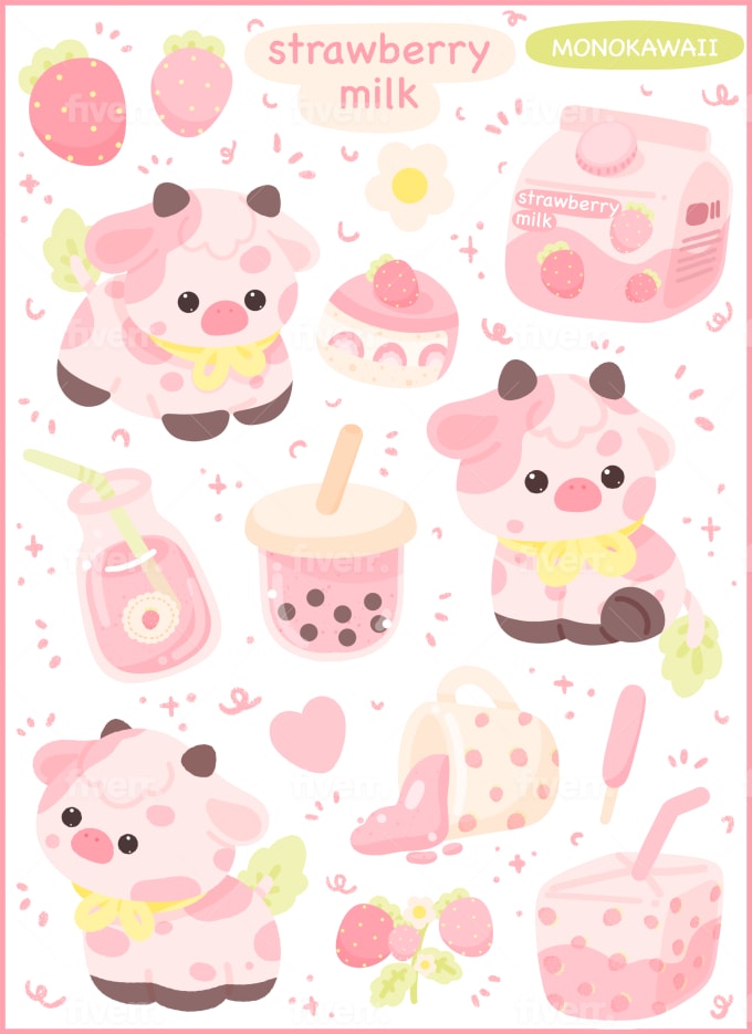 Design cute sticker sheets for your business by Athira_n_s