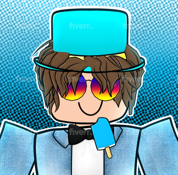 A drawing of my roblox avatar, and its variants. : r/RobloxArt