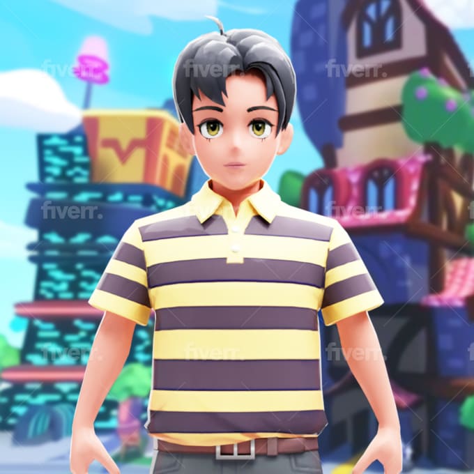 Create printable custom portrait of your roblox avatar by Hiezellblox