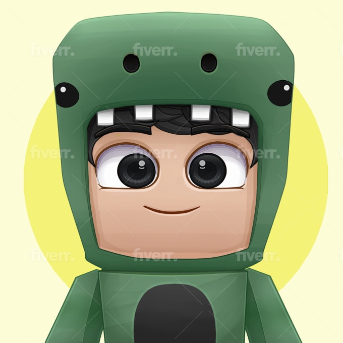 Make a chibi pose avatar of your minecraft or roblox skin by Antonyg12