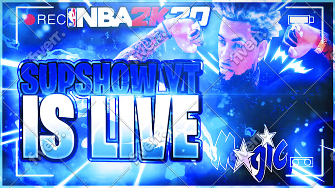 Create A Youtube Nba 2k20 Or Nba 2k21 Thumbnail By Lbmodels