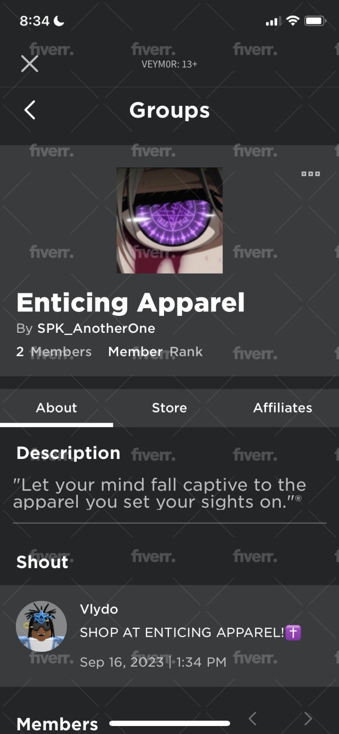 Make you a roblox clothing group by Chronicgamer23