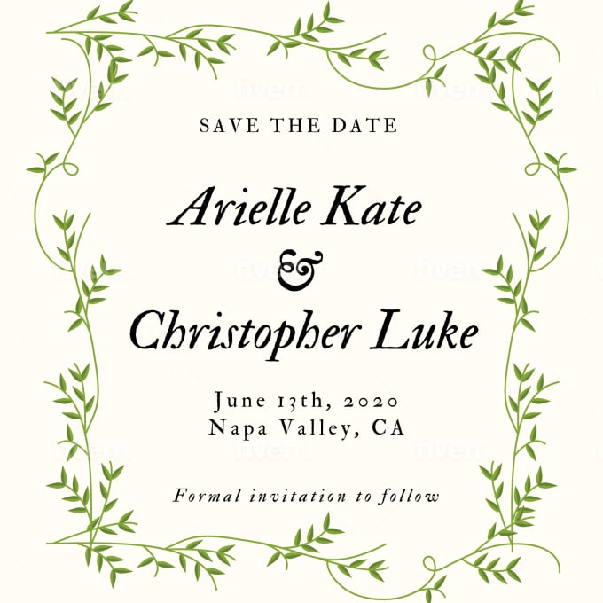 Create A Save The Date For An Event Wedding Or Party By Amandabette