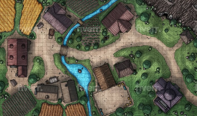Draw An Outstandnig Rpg Fantasy Battle Map By Onedaygm Fiverr