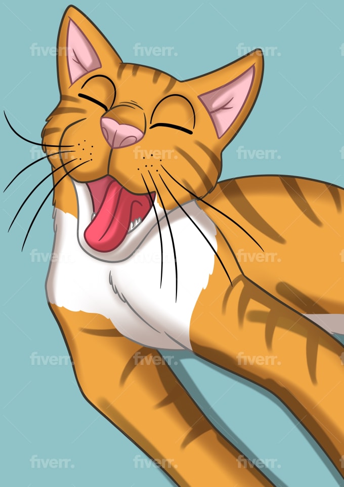 Draw your cat, dog or any pet into disney cartoon portrait by Cricaart |  Fiverr