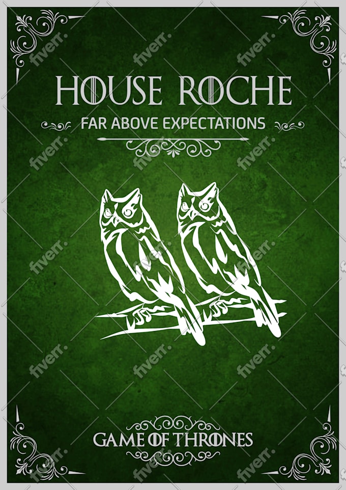 Design Custom Game Of Thrones Poster Heraldry By Kalanasw