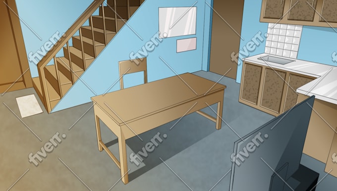 Draw Anime Game And Visual Novel Background Painting By Artkapele