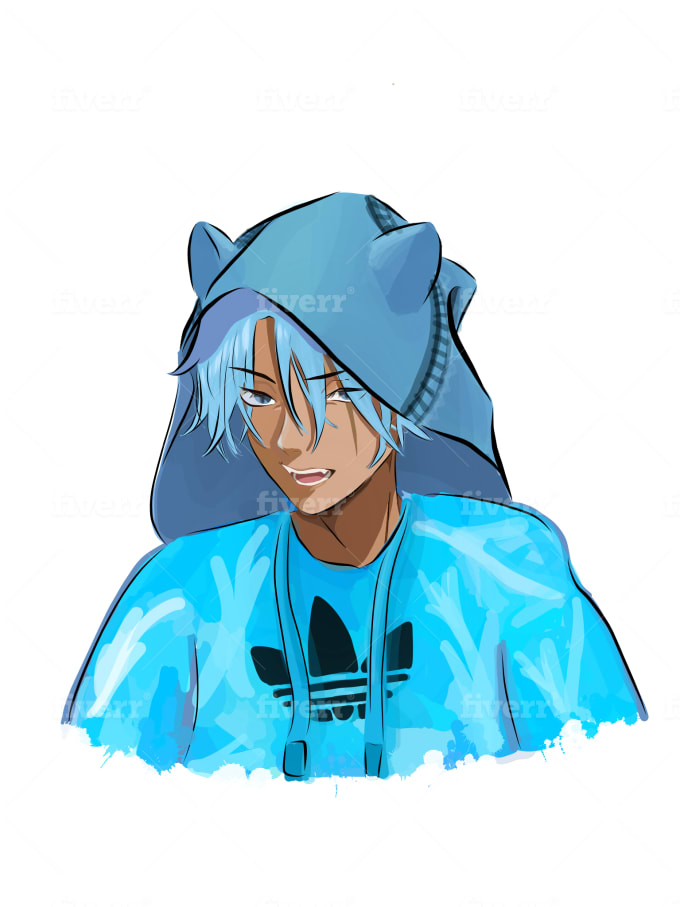 Draw your roblox avatar in my anime art style by Crystal_space | Fiverr