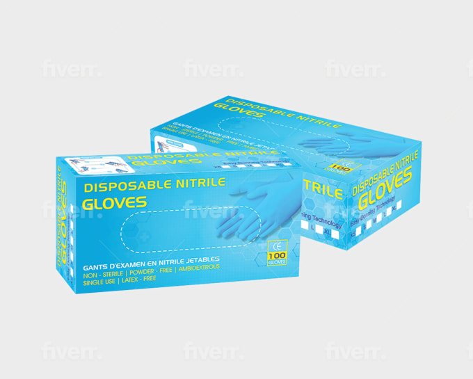 Download Design Face Mask And Hand Gloves Box Packaging By Rathinsendgr Fiverr