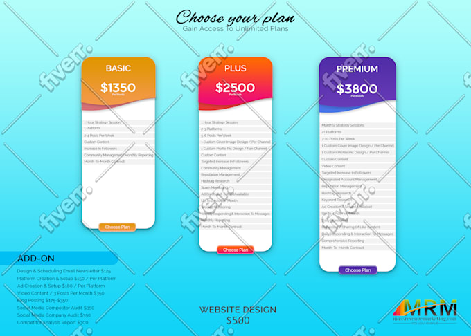 Do Psd Price List Pricing Table Comparison Chart Diagram By Slbfahad Fiverr Do Psd Price List Pricing Table Comparison Chart Diagram By Slbfahad Fiverr