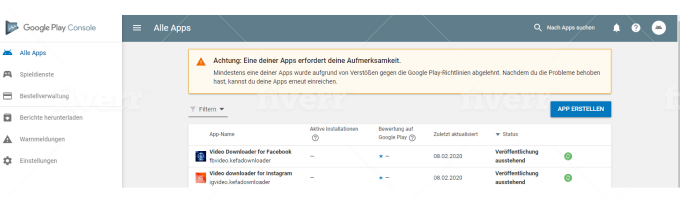 Publish Your Android App To My Playstore By Artemstore Fiverr