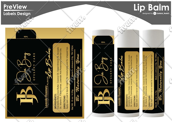 Design lip balm label, stickers label badges by Zahidul_nahid ...