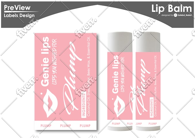 Lipstick label design