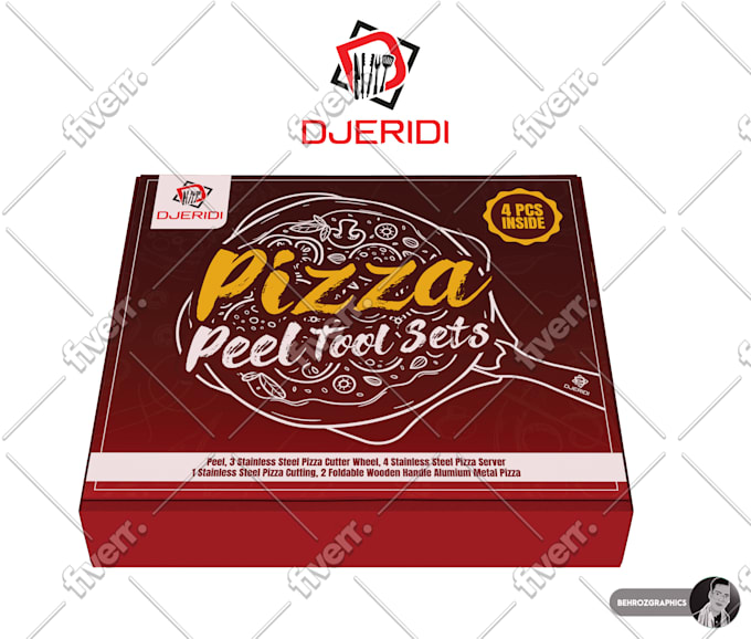 I will design unique amazon product packaging label and box design