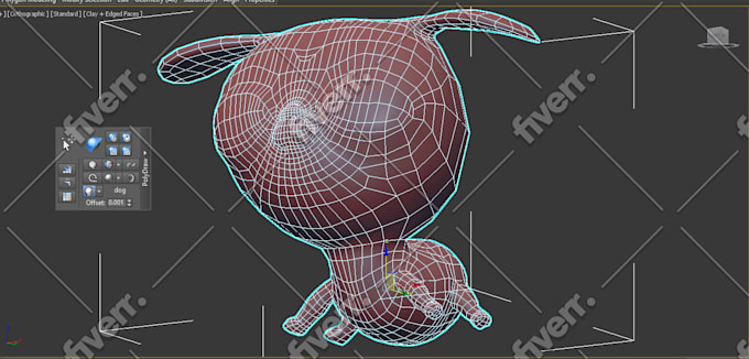 Do Retopo Your 3d Mesh Model Into Good Poly For Video Game By Carienne