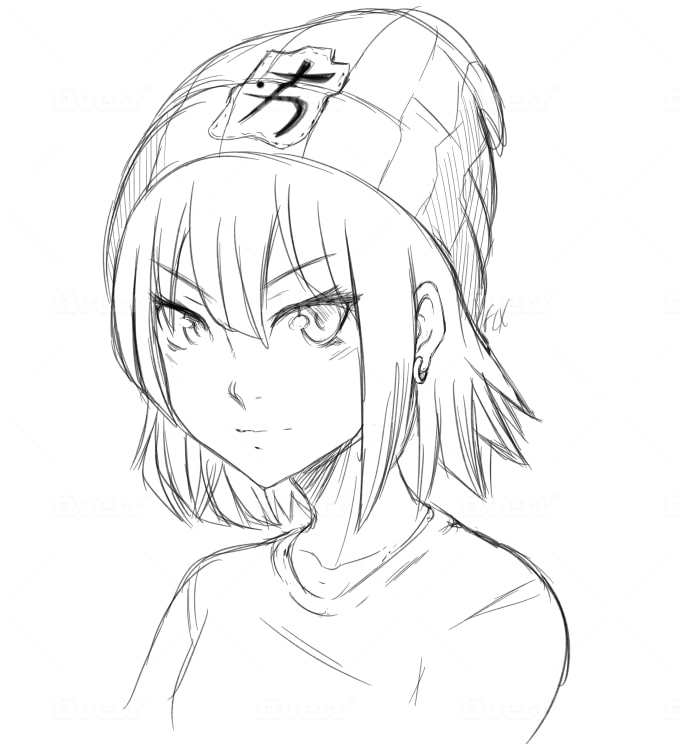 Draw Quick Anime Style Portraits For You By Rayaneflx
