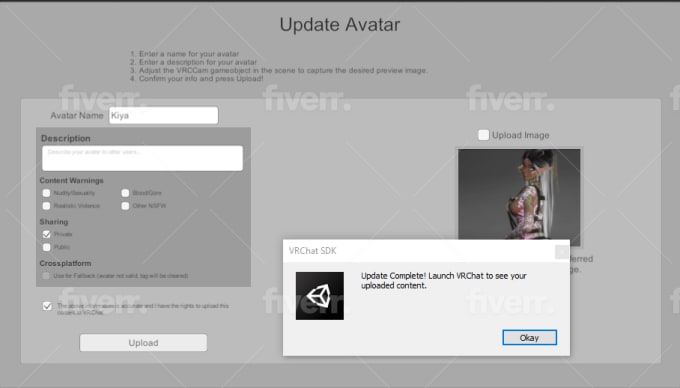 How to upload an Avatar to VRChat