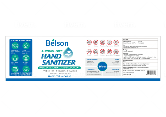 Design Hand Sanitizer Label Packaging Brochure By Creativenod