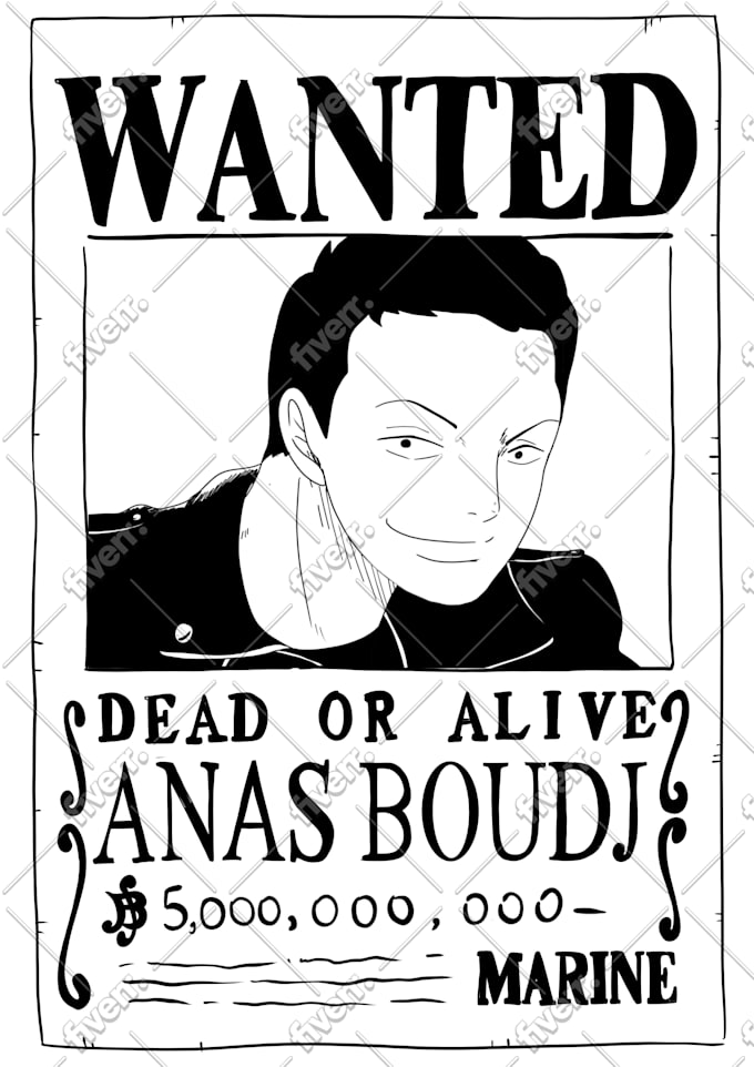 Draw You A One Piece Wanted Poster By Maladraw Fiverr Draw You A One Piece Wanted Poster By Maladraw Fiverr