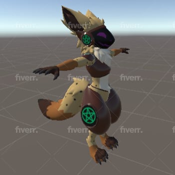 Protogen CYMK - VRChat Avatar, By Kaelygon