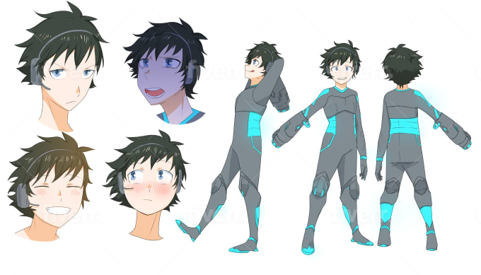 similar-emu437: anime male character sheet