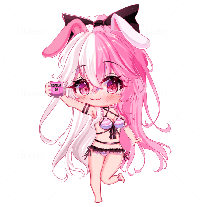 Draw you a cute chibi anime character for you by Luthfiahyn8