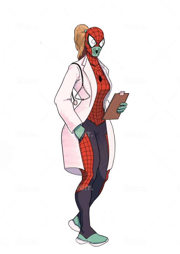 Draw you as a spiderman from spiderverse spidersona by Eduardoquiles