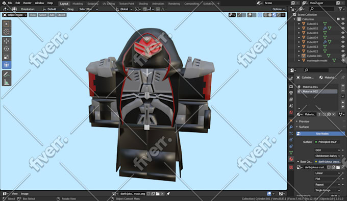 Create Roblox Models Hats Armor Skins Coats Pants Blender 3d By Willeliz