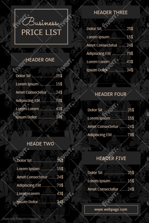 Do Fashion Flyer Beauty Salon Flyer Poster Price Lists By Jahed15