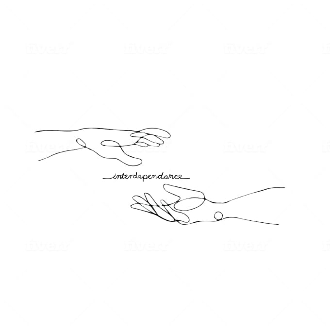 one line art tattoo
