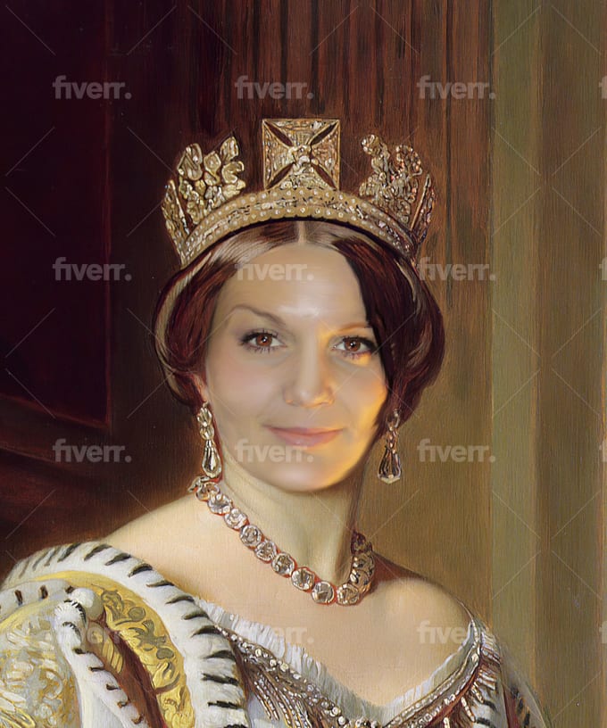 Make Your Custom Renaissance King Or Queen Portrait Painting By