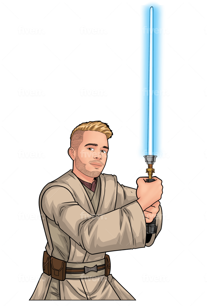 Draw you as a star wars character by Willnoname | Fiverr