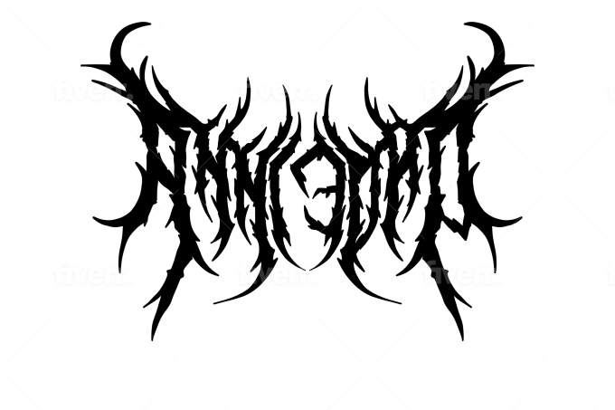 Draw Custom Death Metal Logo For Your Band Or Your Brand 