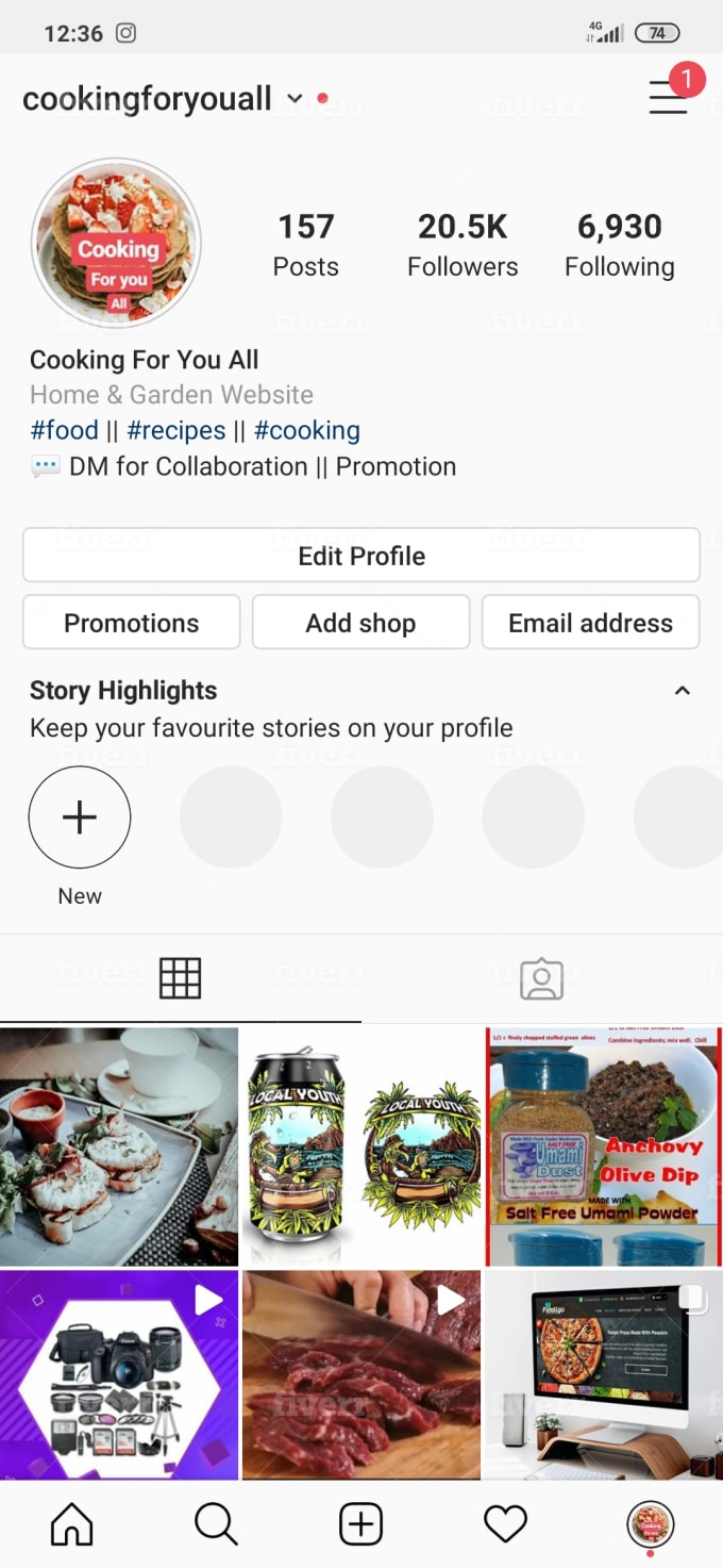 Give Promotion Shoutout On k Food And Cooking Instagram Page By Instamark Give Promotion Shoutout On k Food And Cooking Instagram Page By Instamark