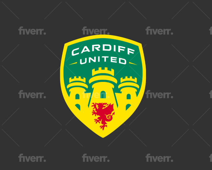 Cardiff City Football Club Logo Embroidery Design