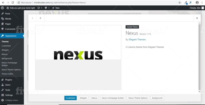 how to use the nexus homepage builder