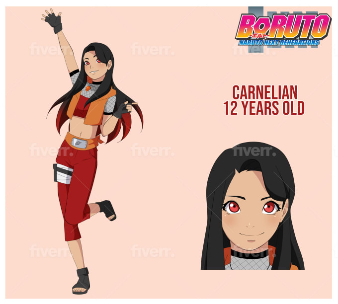 I redesigned my 10 Year old Naruto OC