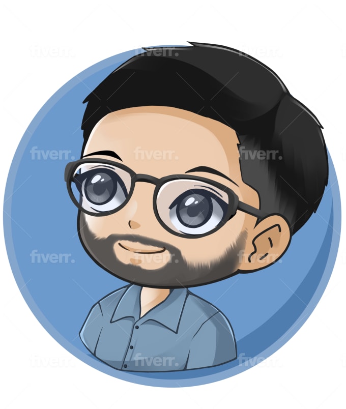 Chibi Avatar Icon with Background - Artists&Clients