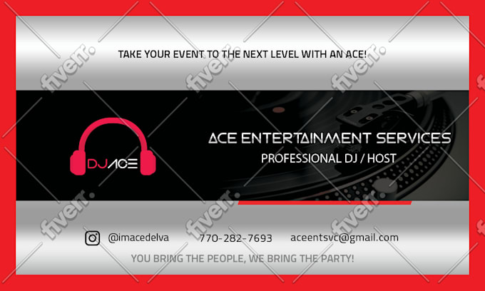 Design Your Dj Business Card By Graphictool